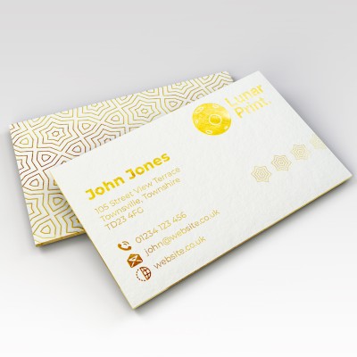 Metallic Foil Business Cards
