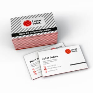 Triplex Printed Business Cards, Colour Core